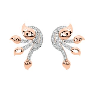Jessie Round Diamond Stud Earrings